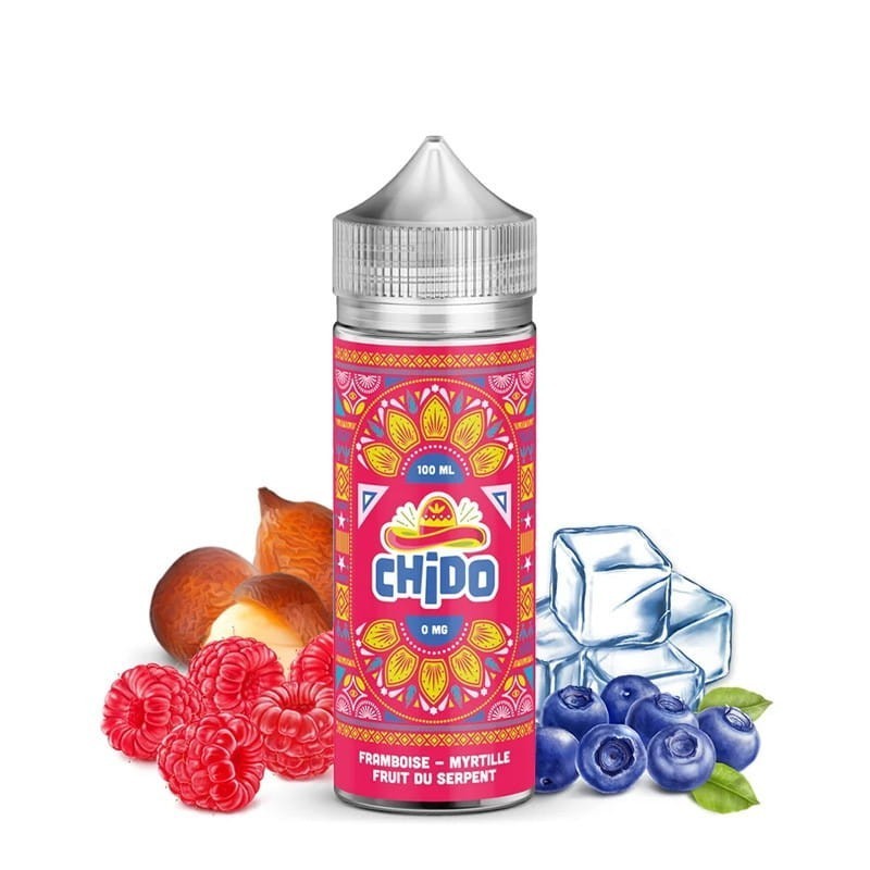 Premix Chido 100/120ml - Framboise Myrtille Fruit du Serpent | Eliq Vapoteur