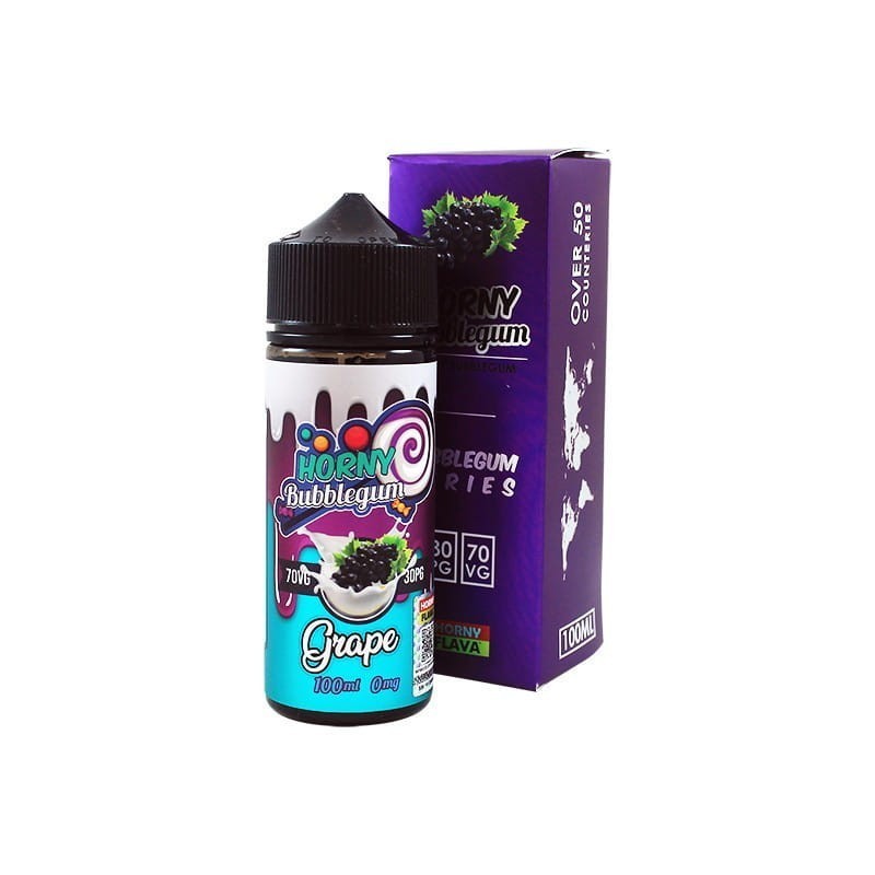 Premix Horny Flava 100/120ml - Horny Grape Bubblegum | Eliq Vapoteur