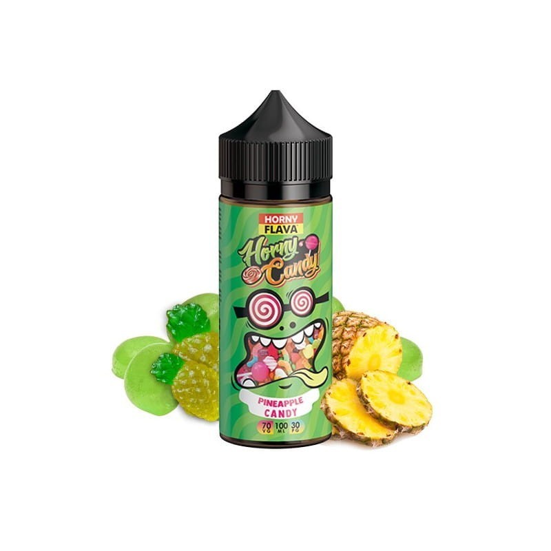 Premix Horny Flava 100/120ml - Pineapple Candy | Eliq Vapoteur