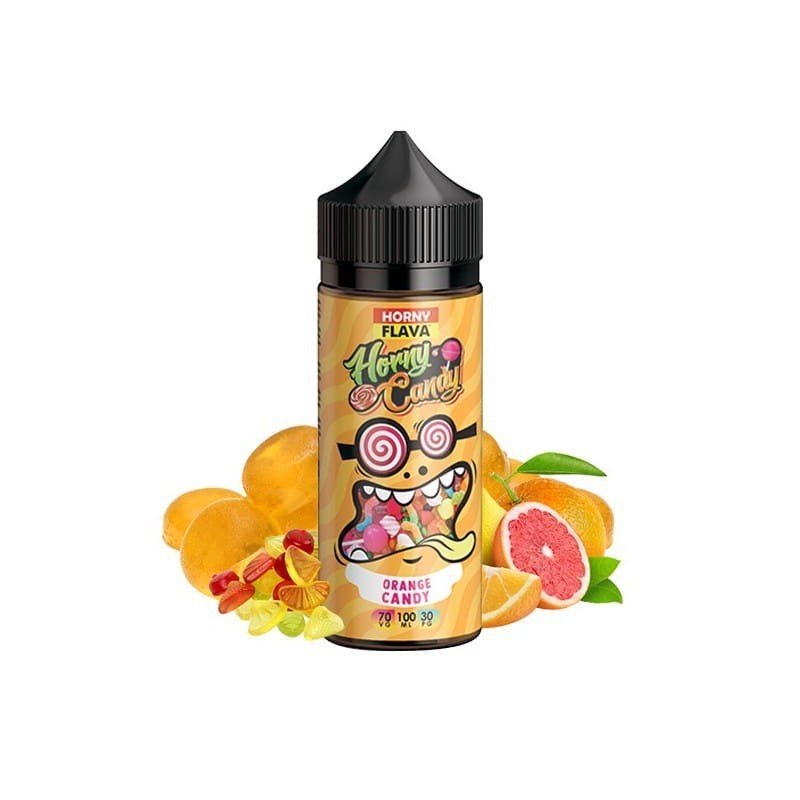 Horny Flava Premix - Orange Candy 100/120ml | EliqVapoteur