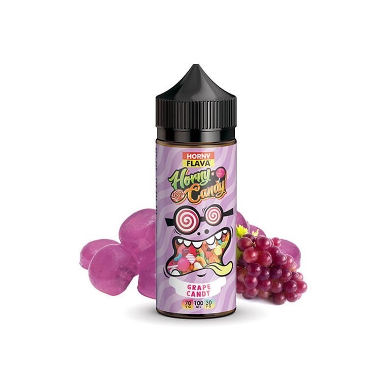 Premix Horny Flava 100/120ml - Grape Candy | Eliq Vapoteur