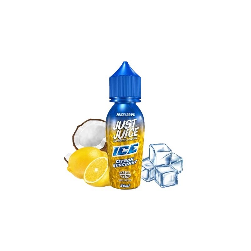 Premix Just Juice 50/60ml - Citron & Coconut Ice | Eliq Vapoteur
