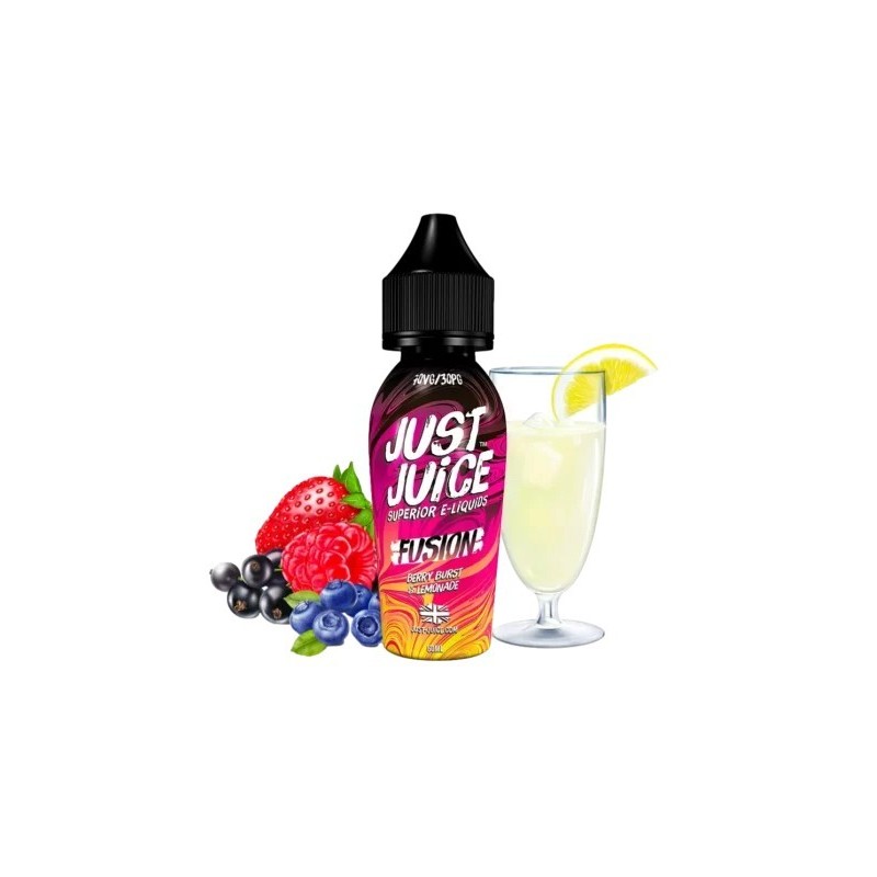Premix Just Juice 50/60ml - Fusion Berry Burst & Lemonade | Eliq Vapoteur