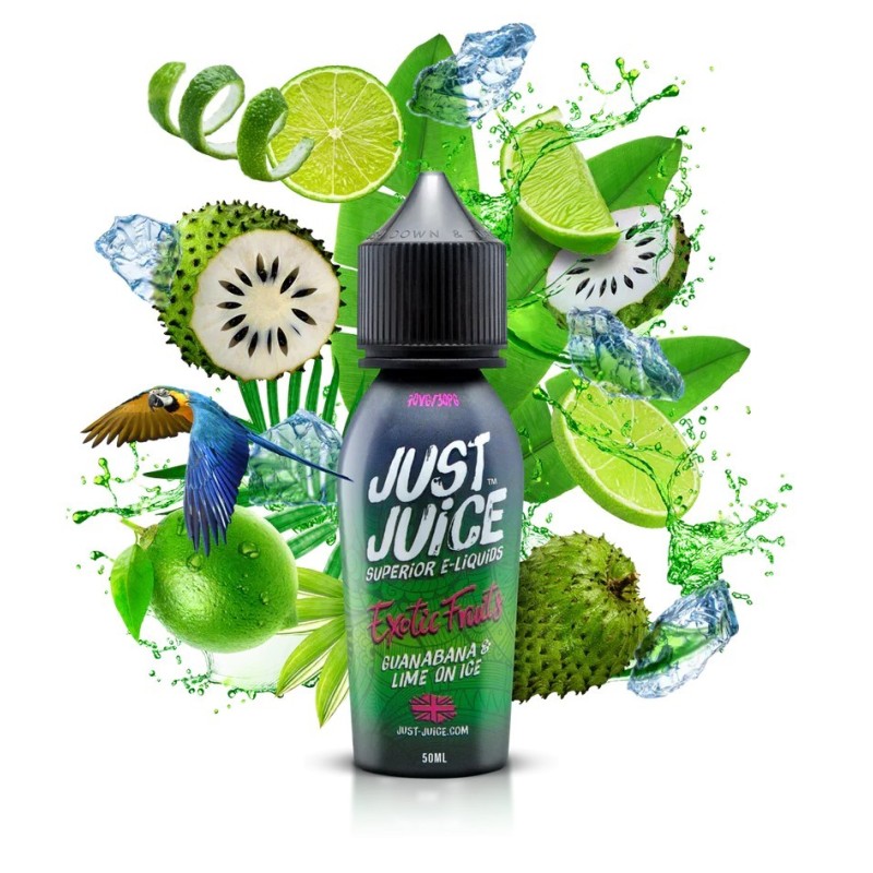 Premix Just Juice 50/60ml - Guanabana & Lime On Ice | Eliq Vapoteur
