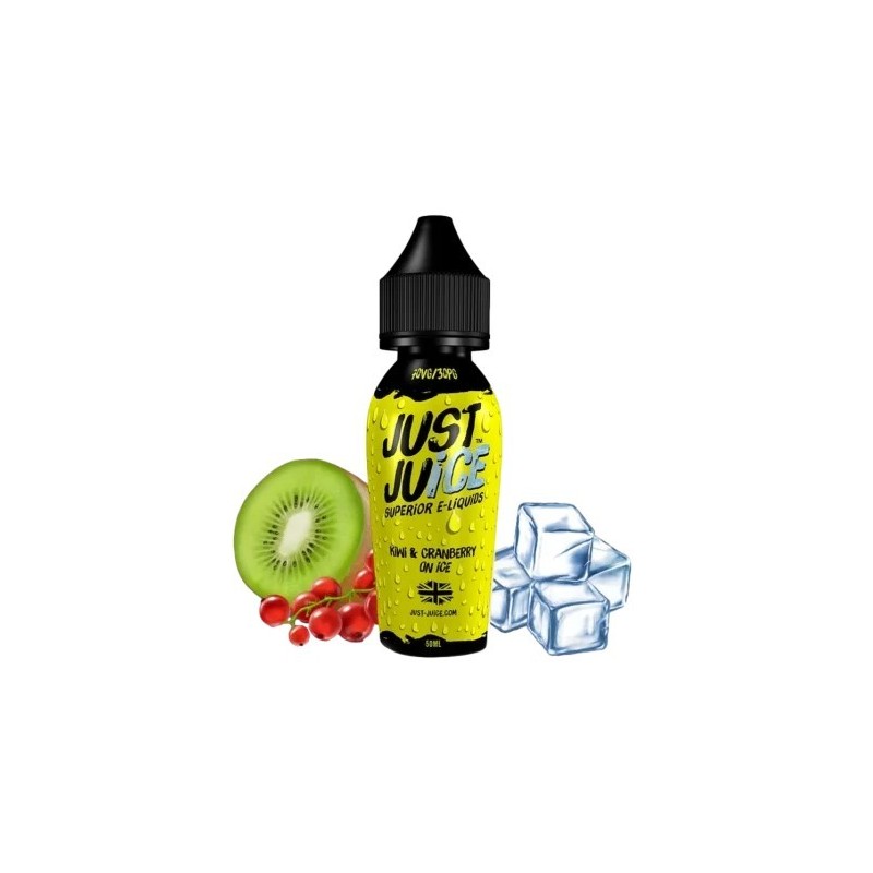 Premix Just Juice 50/60ml - Kiwi & Cranberry On Ice | Eliq Vapoteur