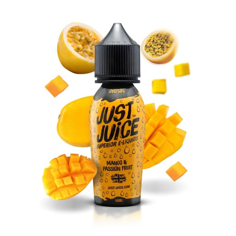 Premix Just Juice 50/60ml - Mango & Passionfruit | Eliq Vapoteur