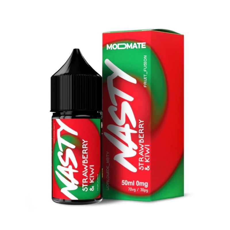 Premix Nasty Juice 50/60ml - Strawberry and Kiwi | Eliq Vapoteur