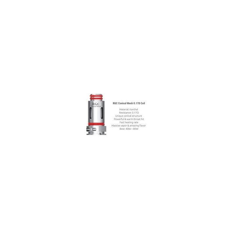 Grzałka Coils RGC - Conical Mesh 0.17 OHM RPM80 | Eliq Vapoteur