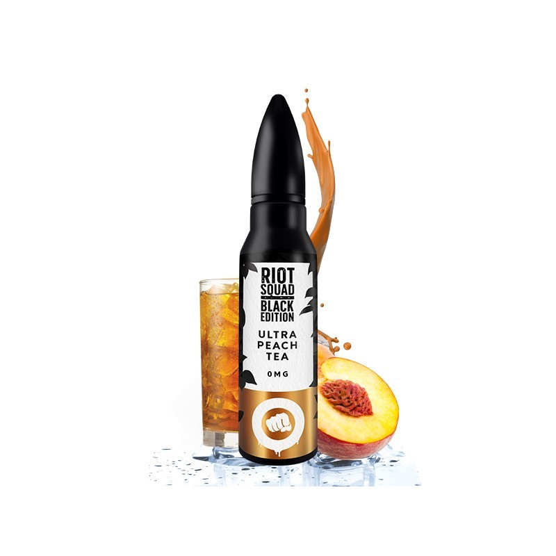 Premix Riot Squad BLACK EDITION 50/60ml - Ultra Peach Tea | Eliq Vapoteur
