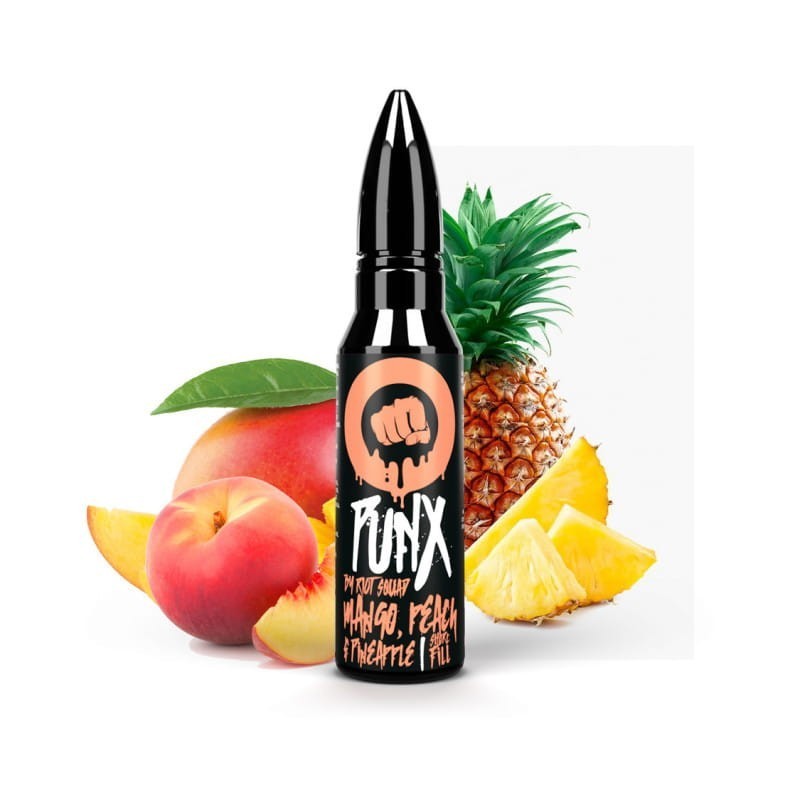 Premix Riot Squad Punx 50/60ml - Mango, Pineapple & Peach | Eliq Vapoteur