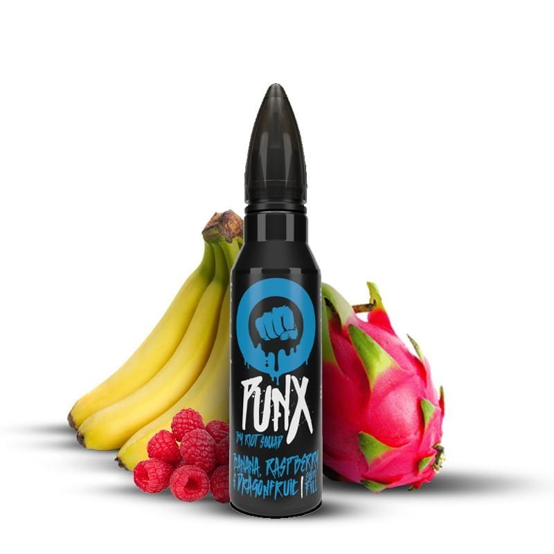 Premix Riot Squad Punx 50/60ml - Banana, Raspberry & Dragonfruit | Eliq Vapoteur