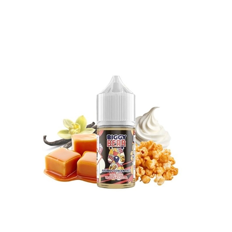 Biggy Bear Concentrate - Pop Corn Toffee Caramel 30ml | EliqVapoteur