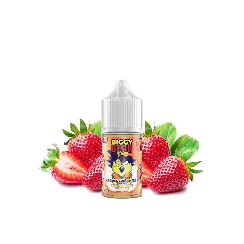 Koncentrat Biggy Bear EVO - Mix de Fraises Acidulée 30ml | Eliq Vapoteur