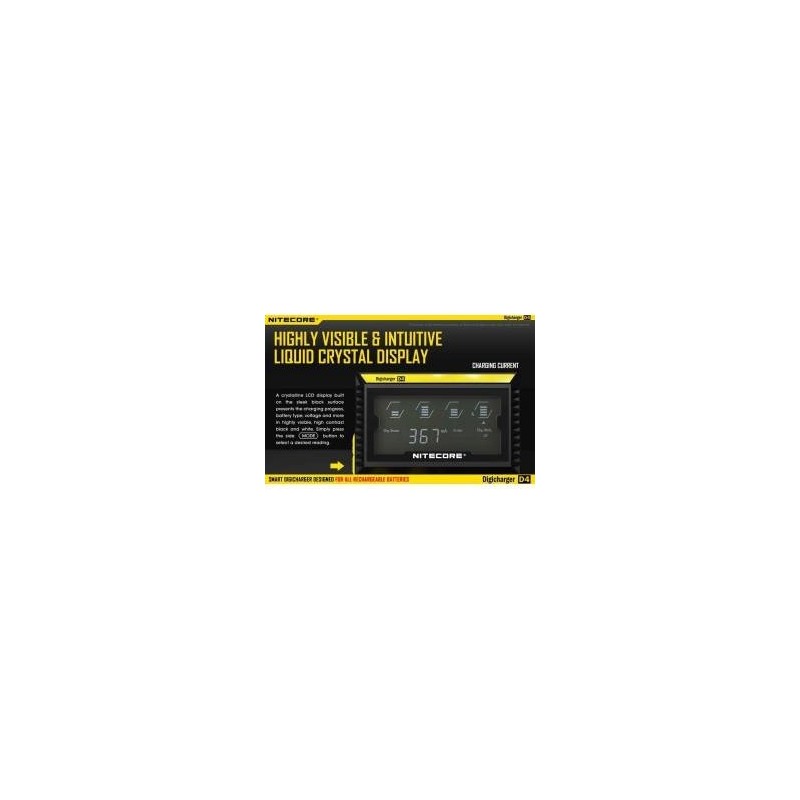 Ładowarka - Nitecore -Nitecore D4 | Eliq Vapoteur