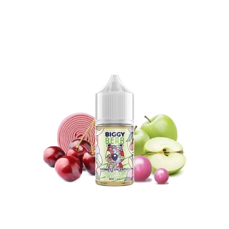 Koncentrat Biggy Bear - Pomme Cerise Bubble Gum Concentré 30ml | Eliq Vapoteur