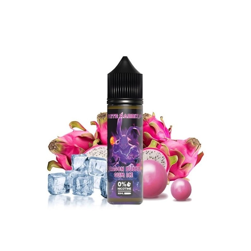 Premix White Rabbit 50/60ml - Dragon Bubble Gum Ice | Eliq Vapoteur