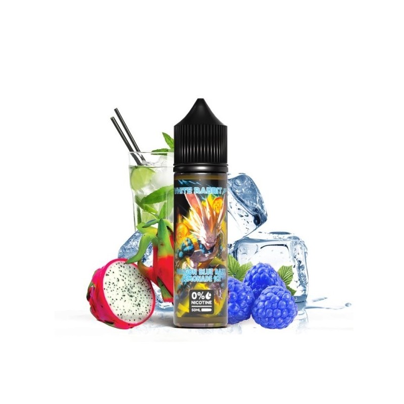 Premix White Rabbit 50/60ml - Dragon Blue Razz Lemonade Ice | Eliq Vapoteur