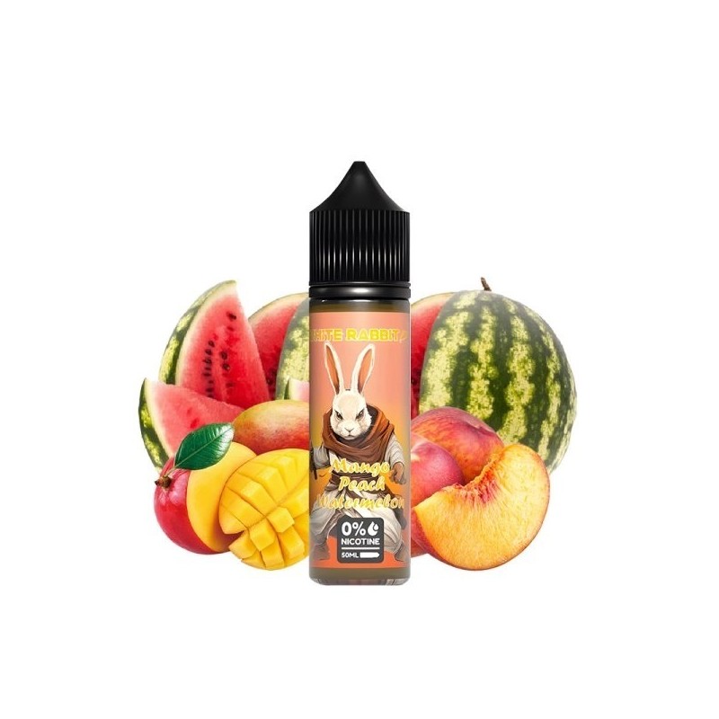 Premix White Rabbit 50/60ml - Mangue Pêche Pastèque | EliqVapoteur