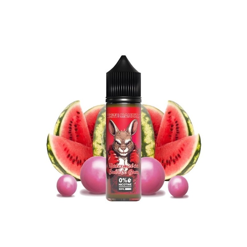 Premix White Rabbit 50/60ml - Watermelon Bubble Gum | Eliq Vapoteur