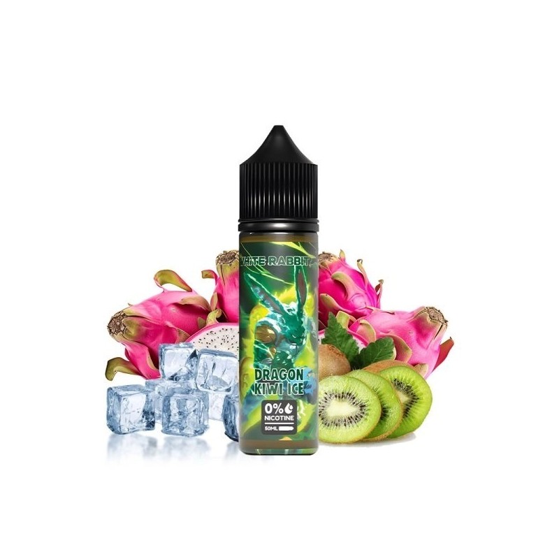 Premix White Rabbit 50/60ml - Dragon Kiwi Ice | Eliq Vapoteur