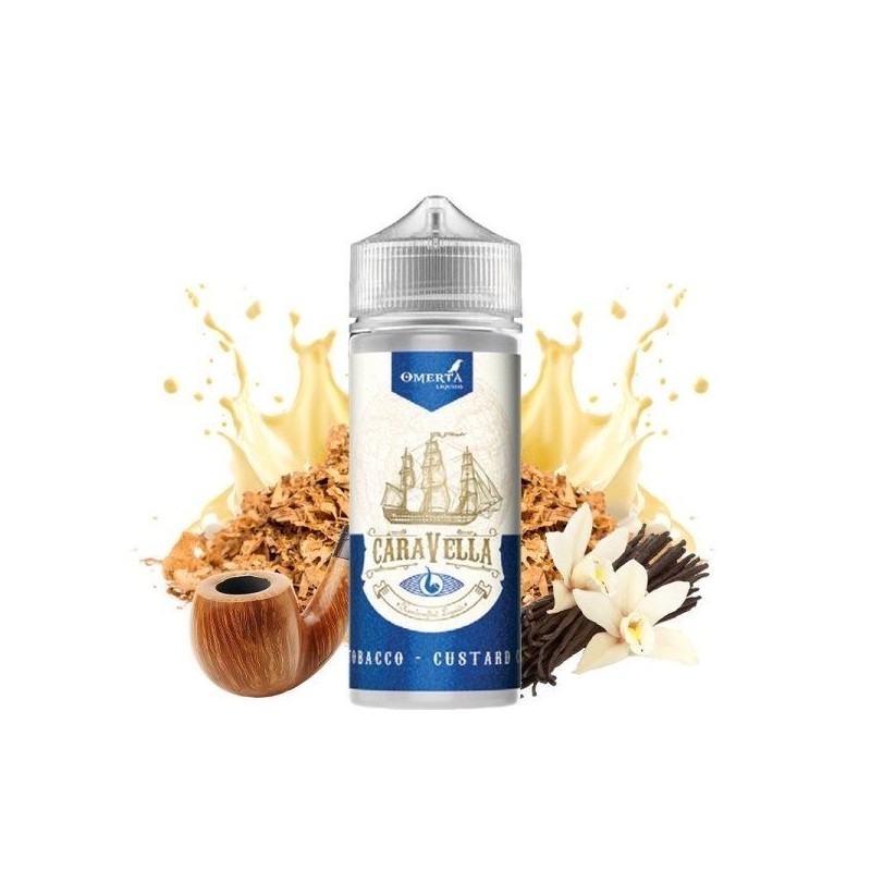 Premix Caravella by Omerta Liquids 100/120ml - Pipe Tobacco Custard Cream | Eliq Vapoteur