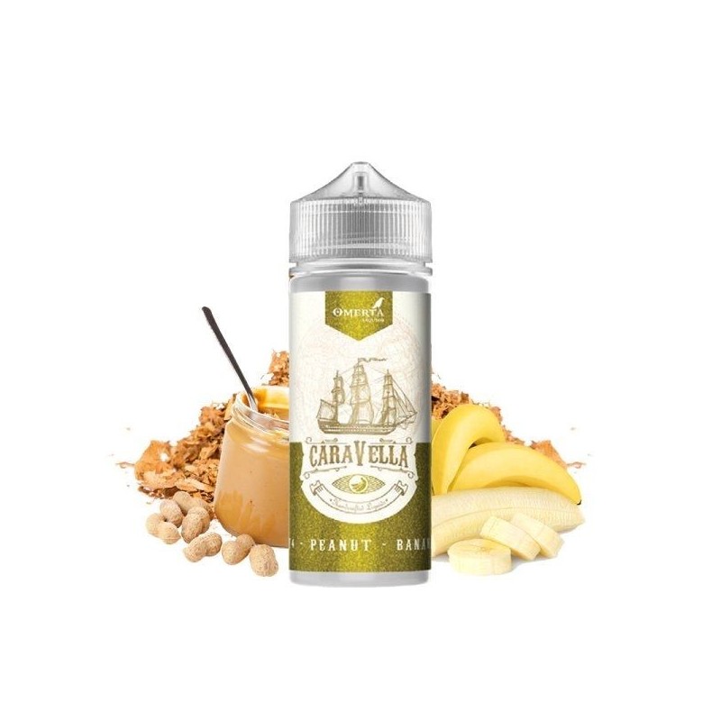 Premix Caravella by Omerta Liquids 100/120ml - RY4 Peanut Banana | Eliq Vapoteur