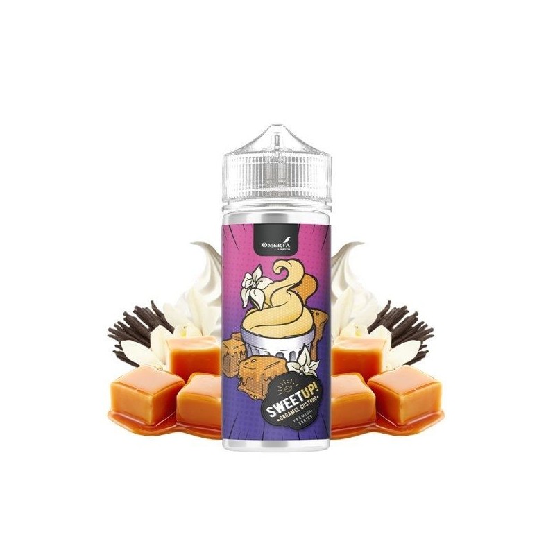 Premix SweetUp by Omerta Liquids 100/120ml - Caramel Custard | Eliq Vapoteur