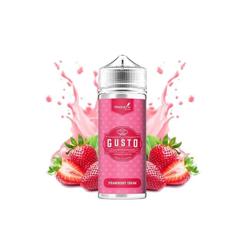 Premix Gusto by Omerta Liquids 100/120ml - Crème à la Fraise | EliqVapoteur