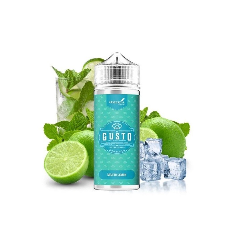 Premix Gusto by Omerta Liquids 100/120ml - Mojito Lemon | Eliq Vapoteur