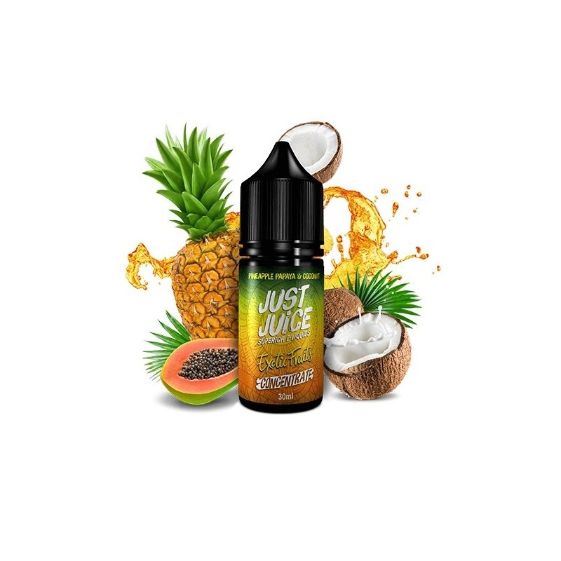 Concentré Just Juice Exotic Fruits - Ananas Papaye Coco 30ml | EliqVapoteur