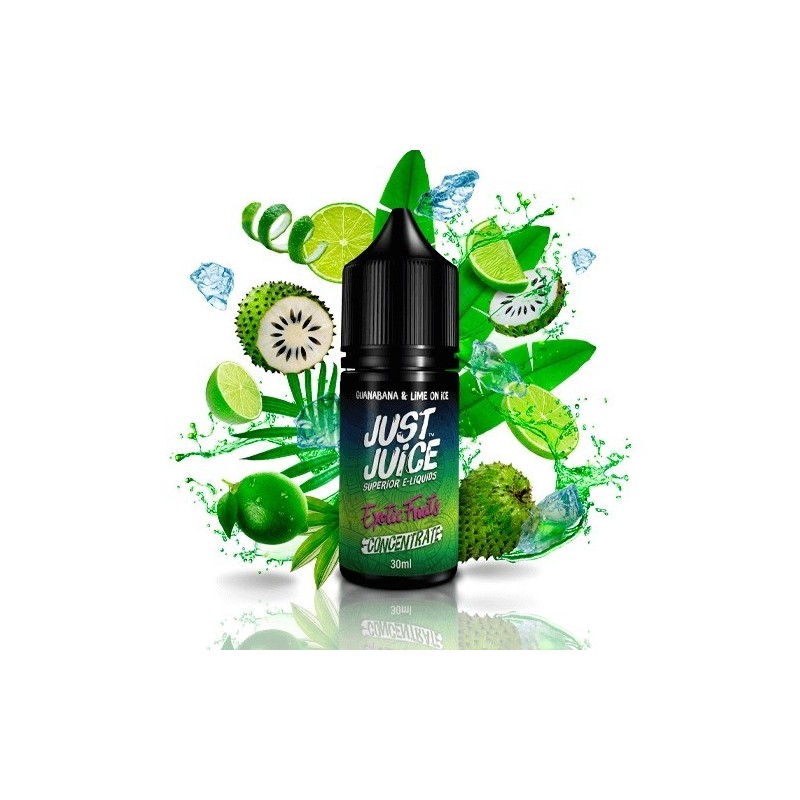 Concentré Just Juice Exotic Fruits - Guanabana & Lime On Ice 30ml | EliqVapoteur