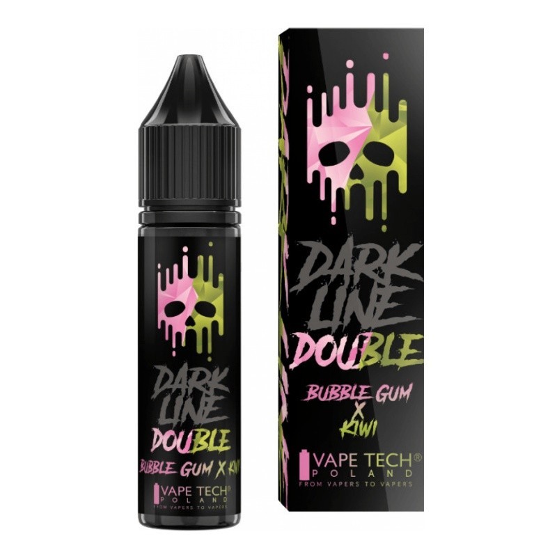 Premix Double Dark Line 5/15ml - Bubble Gum & Kiwi | Eliq Vapoteur