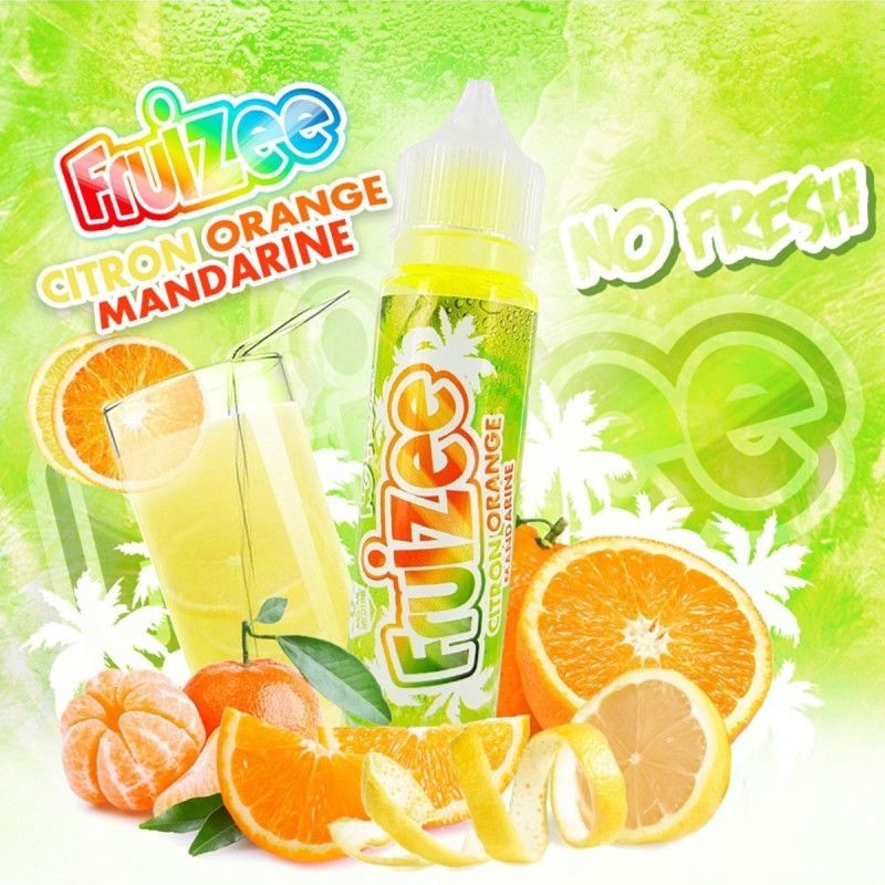 Premix Fruizee No Fresh by Eliquid France 50/75ml - Citron Orange Mandarine | Eliq Vapoteur