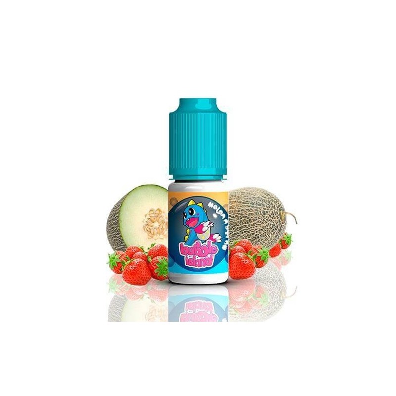 Bubble Island Concentrate - Melon N Straw 10ml | Eliq Vapoteur