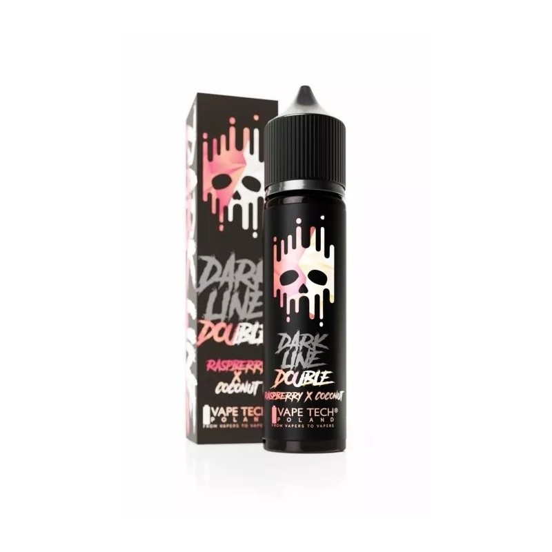 Longfill DARK LINE Double 8/60ml - Raspberry & Coconut (A25) | Eliq Vapoteur