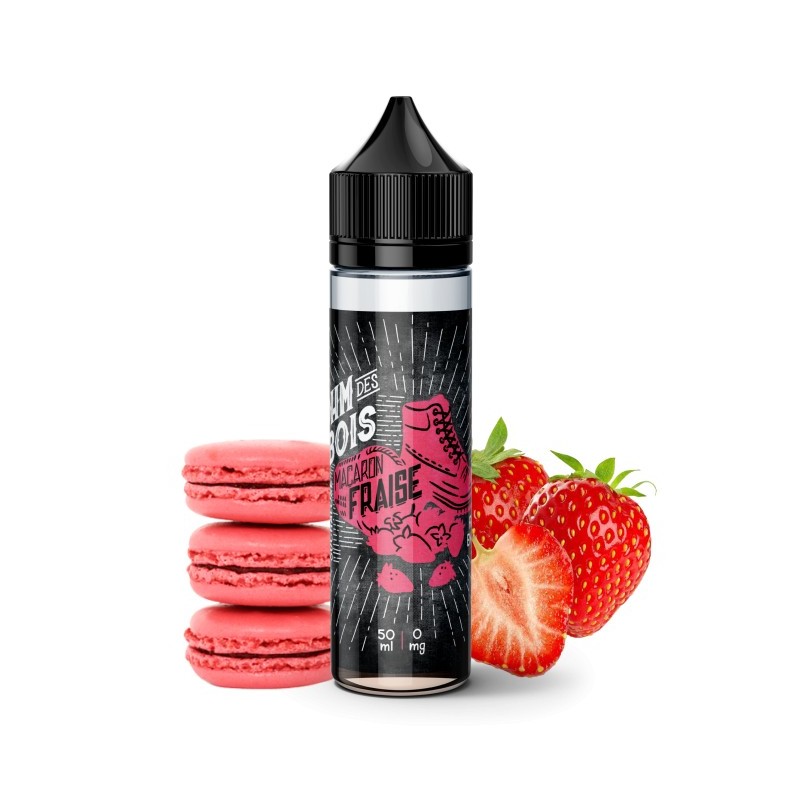 Premix OHM Des Bois 50/75ml - Macaron Fraise | Eliq Vapoteur