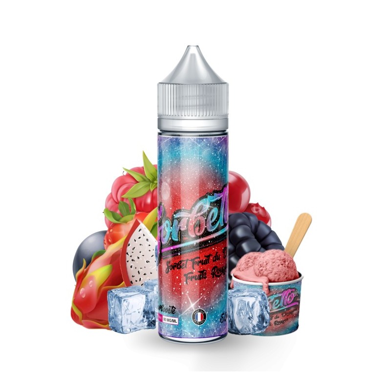 Premix Sorbetto 50/75ml - Fruit du Dragon Fruits Rouges | Eliq Vapoteur