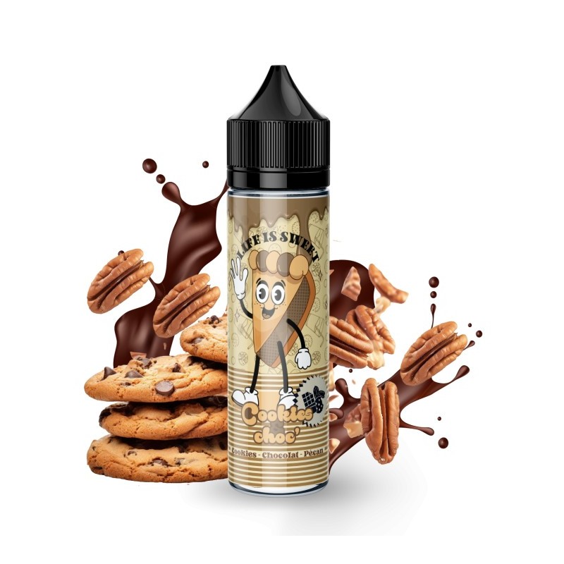 Premix Life is Sweet 50/75ml - Cookies & Choc' | Eliq Vapoteur