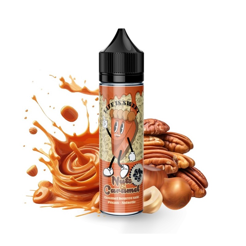 Premix Life is Sweet 50/75ml - Nuts & Caramel | Eliq Vapoteur