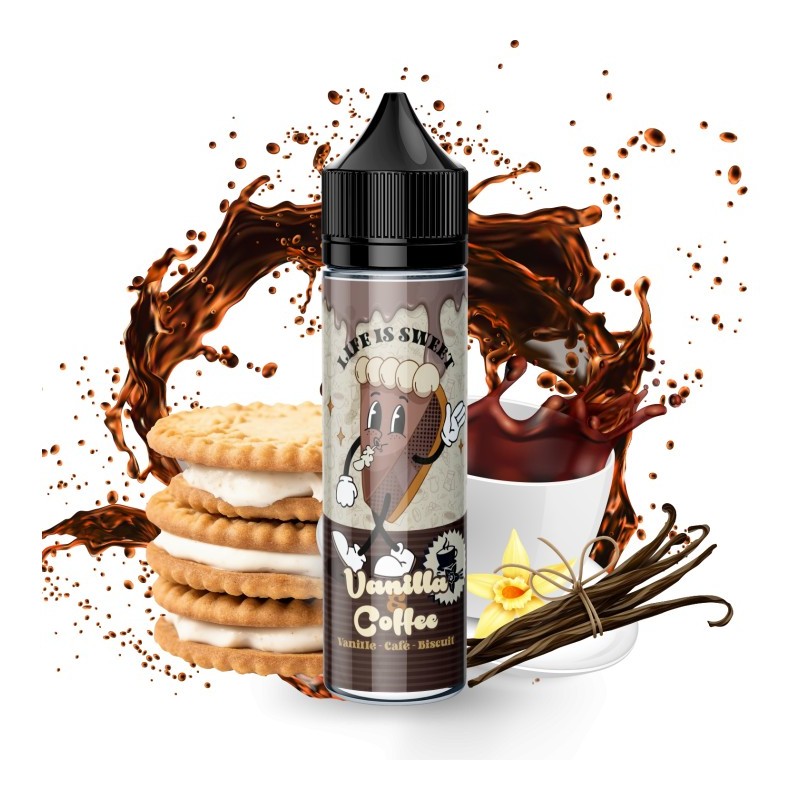 Premix Life is Sweet 50/75ml - Vanilla & Coffee | Eliq Vapoteur