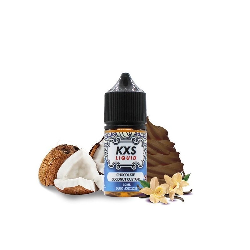 Koncentrat KXS - Chocolate Coconut Custard 30ml | Eliq Vapoteur