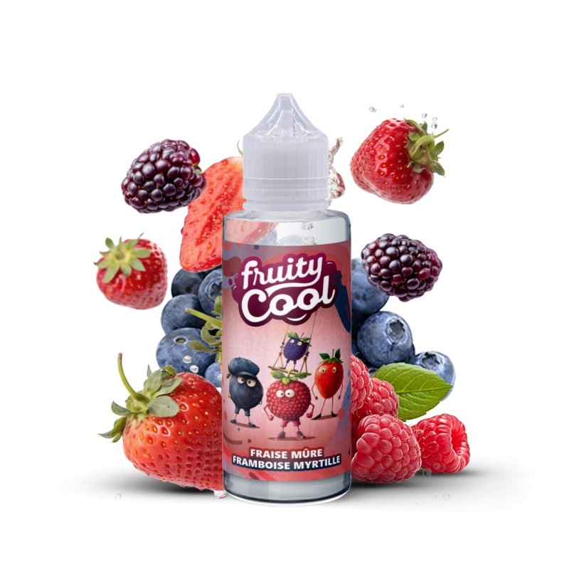 Premix Fruity Cool 100/120ml - Fraises mûres, framboises, myrtilles | Eliq Vapoteur