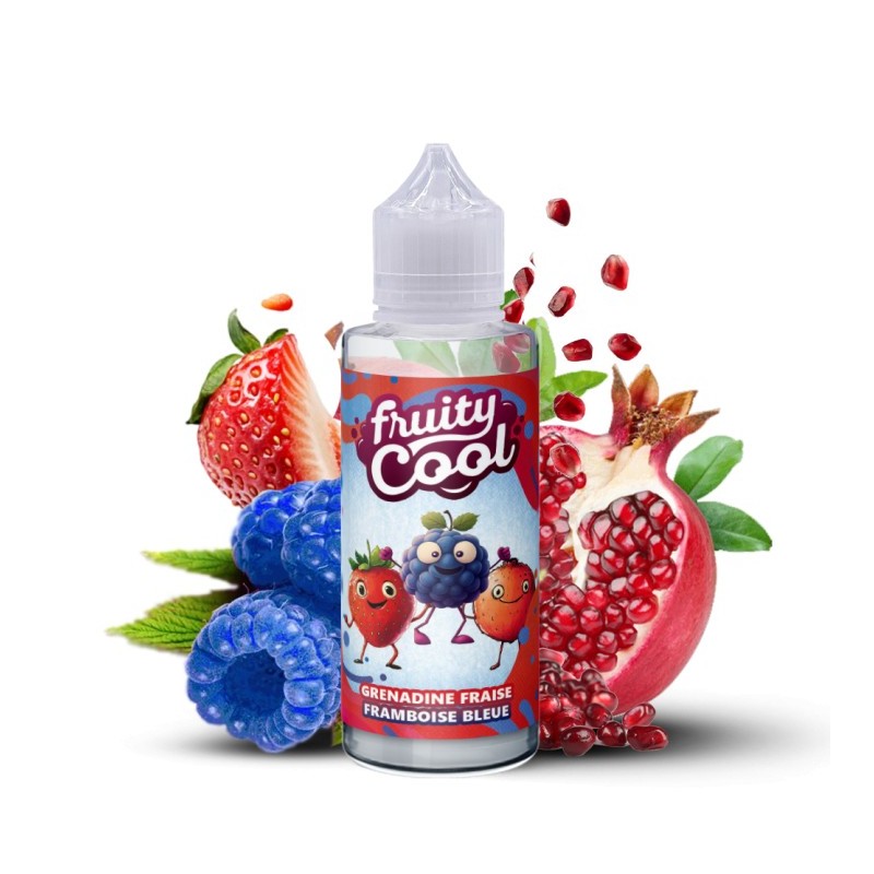 Premix Fruity Cool 100/120ml - Grenadine fraise framboise bleue | Eliq Vapoteur