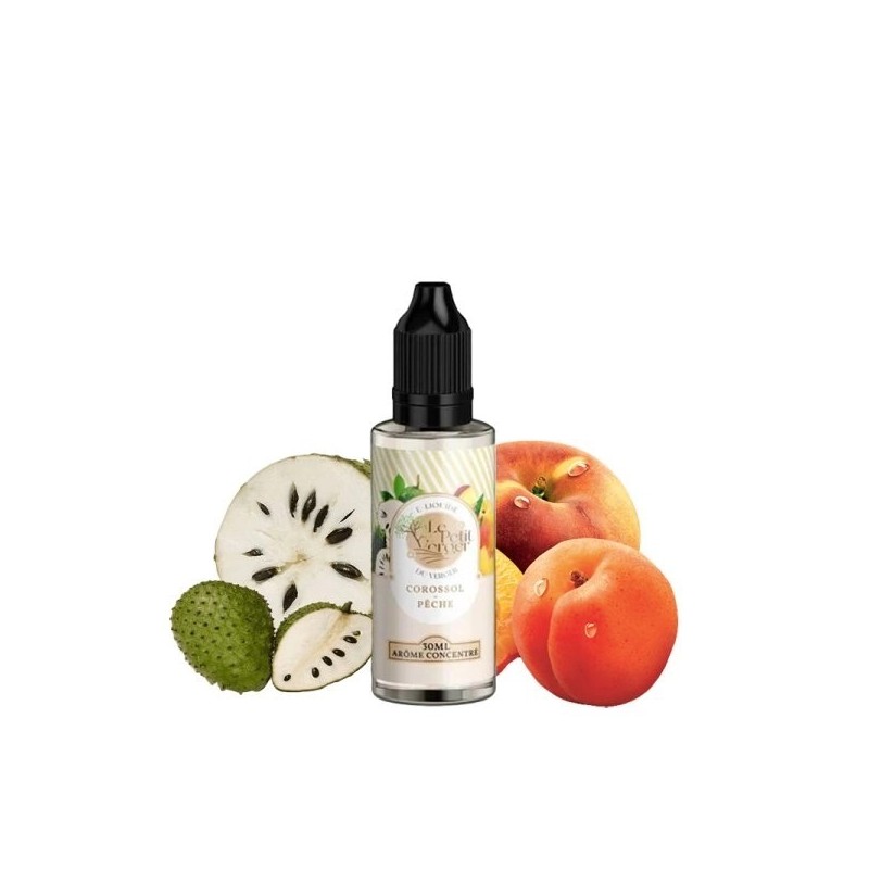 Concentré Le Petit Verger - Corossol Pêche 30ml | EliqVapoteur