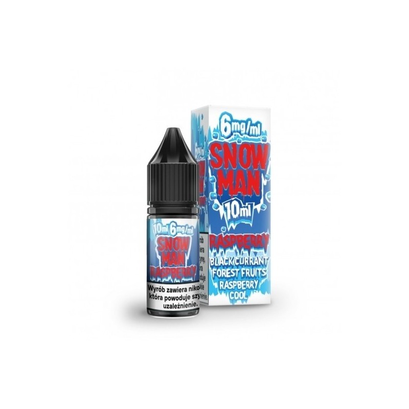 Liquid Snowman 10ml - Raspberry 6mg | Eliq Vapoteur