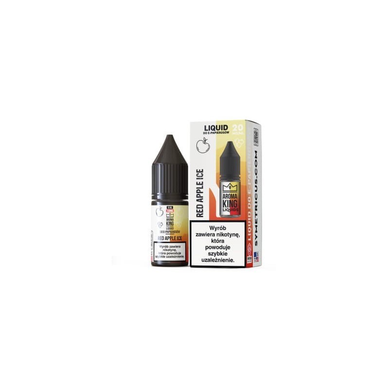 Liquid Aroma King Salt 10ml - Red Apple Ice 20mg | Eliq Vapoteur