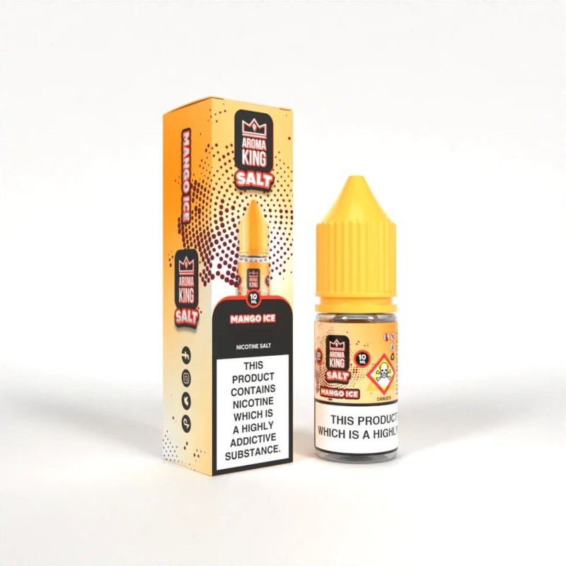 Liquid Aroma King Nic Salt 10ml - Mangue Glacée 20mg | Eliq Vapoteur