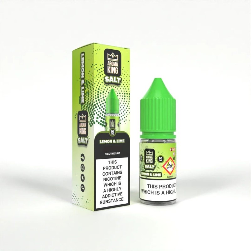 Liquide Aroma King Nic Salt 10ml - Citron & Lime 20mg | Eliq Vapoteur