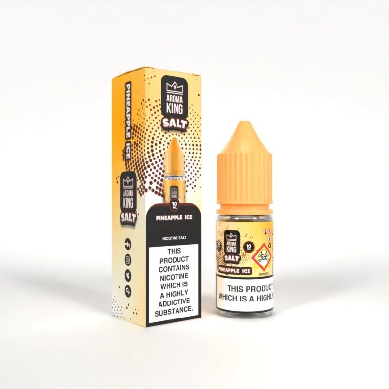 Aroma King Nic Salt 10ml - Ananas Glacé 20mg | Eliq Vapoteur