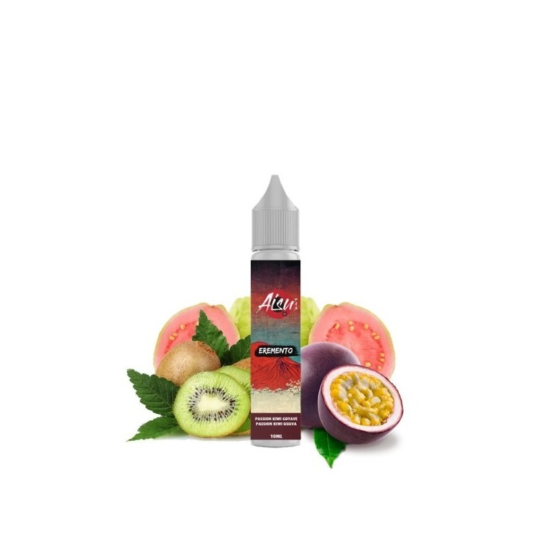 Liquid Aisu Eremento Salt 10ml - Passion Kiwi Goyave 20mg | Eliq Vapoteur
